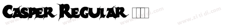Casper Regular字体转换